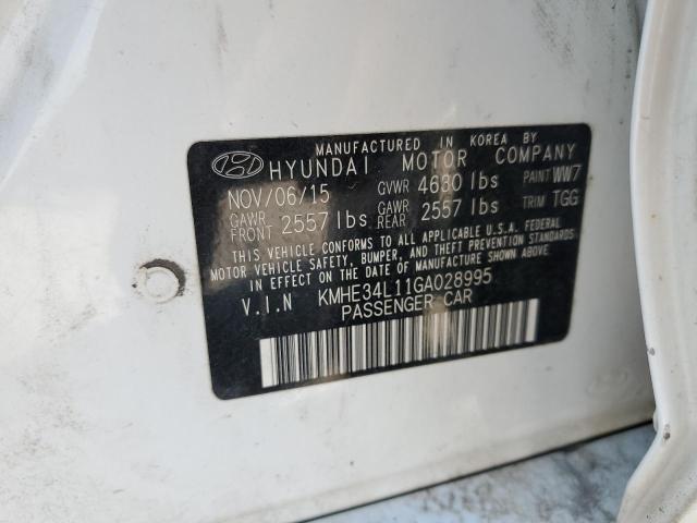 Photo 11 VIN: KMHE34L11GA028995 - HYUNDAI SONATA HYB 