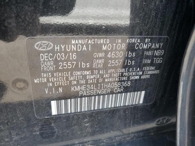 Photo 11 VIN: KMHE34L11HA058368 - HYUNDAI SONATA HYB 