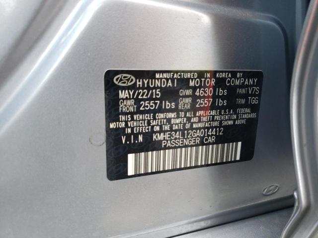 Photo 11 VIN: KMHE34L12GA014412 - HYUNDAI SONATA HYB 