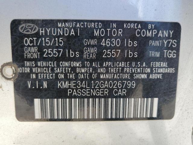 Photo 12 VIN: KMHE34L12GA026799 - HYUNDAI SONATA 