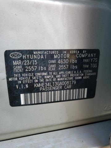 Photo 11 VIN: KMHE34L13GA008179 - HYUNDAI SONATA HYB 