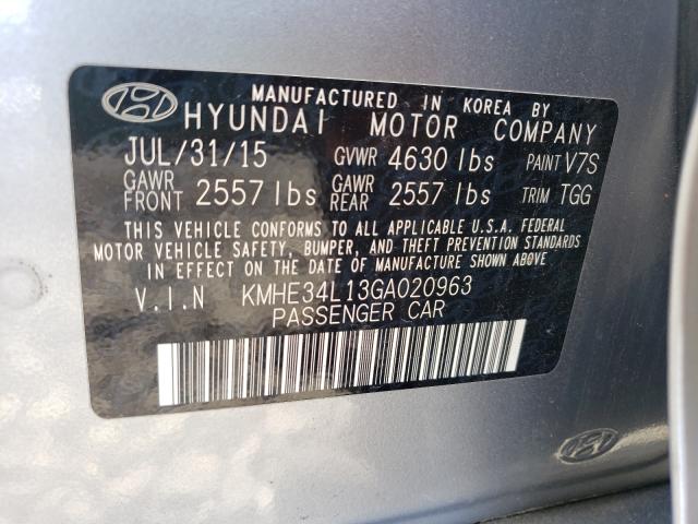 Photo 9 VIN: KMHE34L13GA020963 - HYUNDAI SONATA HYB 