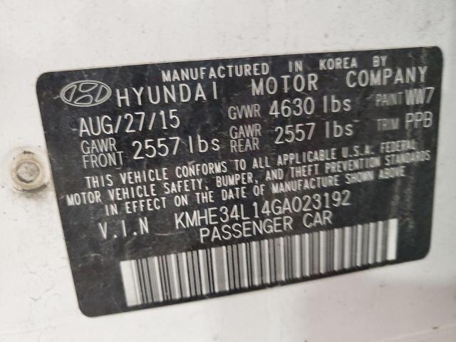 Photo 11 VIN: KMHE34L14GA023192 - HYUNDAI SONATA 