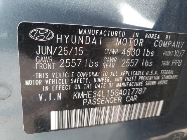 Photo 9 VIN: KMHE34L15GA017787 - HYUNDAI SONATA HYB 