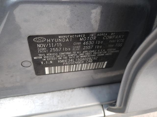 Photo 9 VIN: KMHE34L15GA029292 - HYUNDAI SONATA HYB 