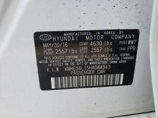 Photo 9 VIN: KMHE34L15HA044943 - HYUNDAI SONATA HYB 