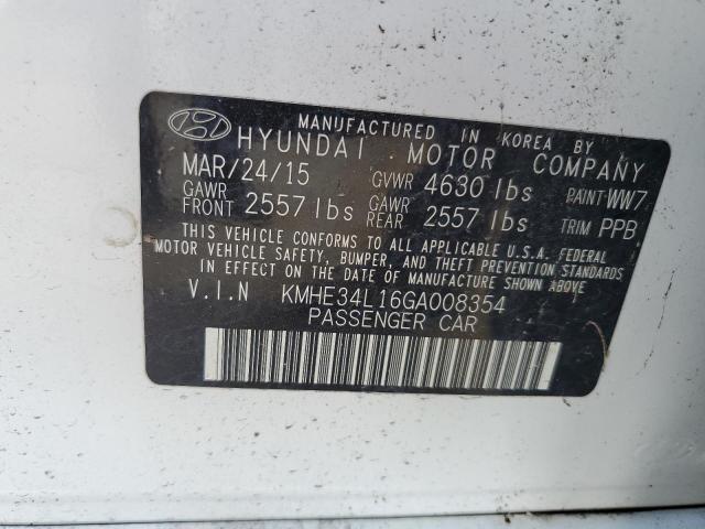 Photo 11 VIN: KMHE34L16GA008354 - HYUNDAI SONATA HYB 