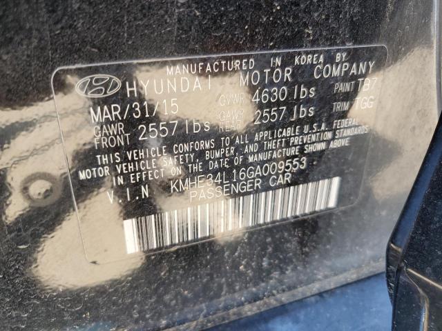 Photo 9 VIN: KMHE34L16GA009553 - HYUNDAI SONATA HYB 