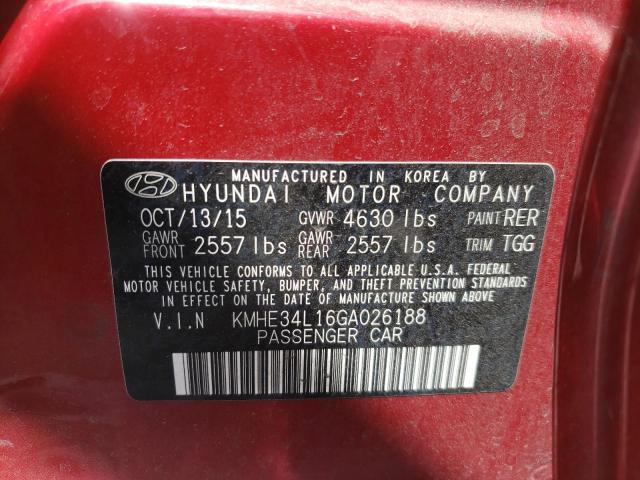 Photo 9 VIN: KMHE34L16GA026188 - HYUNDAI SONATA HYB 