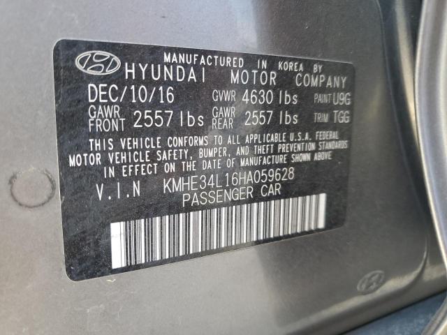 Photo 11 VIN: KMHE34L16HA059628 - HYUNDAI SONATA HYB 