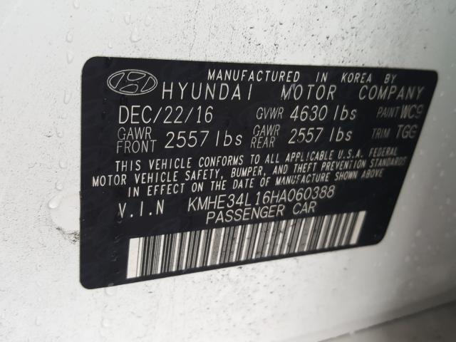 Photo 9 VIN: KMHE34L16HA060388 - HYUNDAI SONATA HYB 