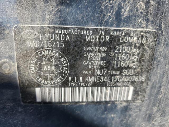 Photo 11 VIN: KMHE34L17GA007696 - HYUNDAI SONATA HYB 