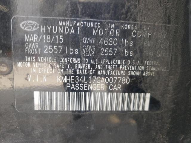 Photo 9 VIN: KMHE34L17GA007780 - HYUNDAI SONATA 