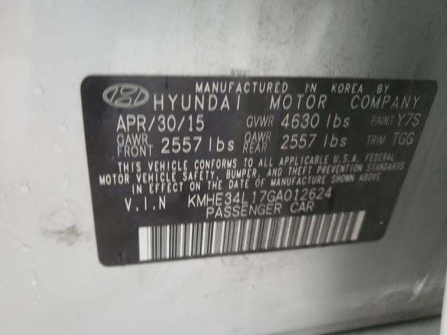 Photo 9 VIN: KMHE34L17GA012624 - HYUNDAI SONATA 