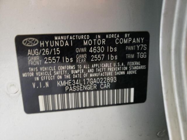 Photo 11 VIN: KMHE34L17GA022893 - HYUNDAI SONATA HYB 