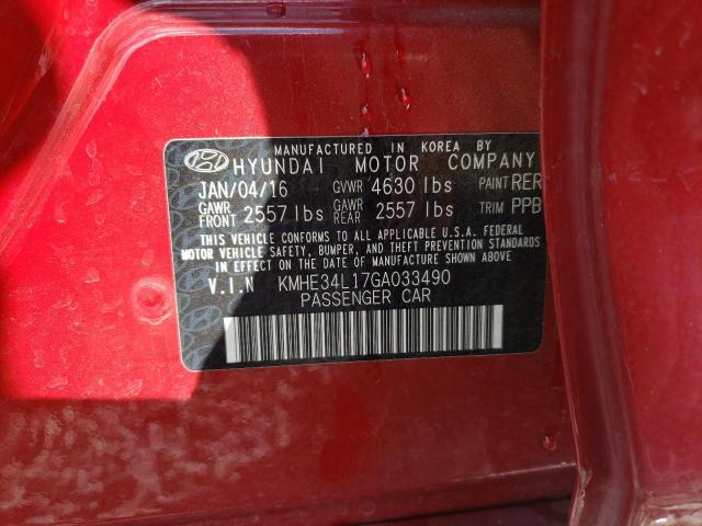 Photo 12 VIN: KMHE34L17GA033490 - HYUNDAI SONATA HYB 