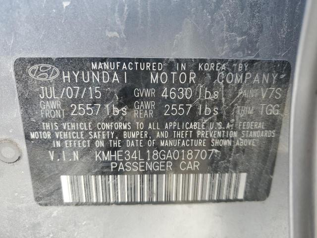 Photo 11 VIN: KMHE34L18GA018707 - HYUNDAI SONATA HYB 