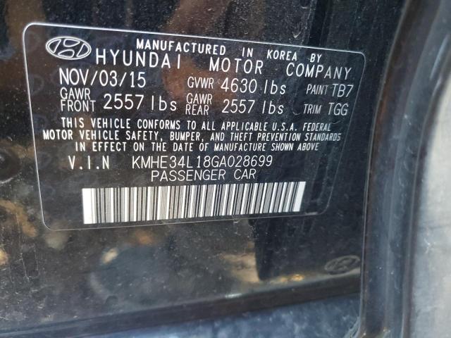 Photo 11 VIN: KMHE34L18GA028699 - HYUNDAI SONATA 