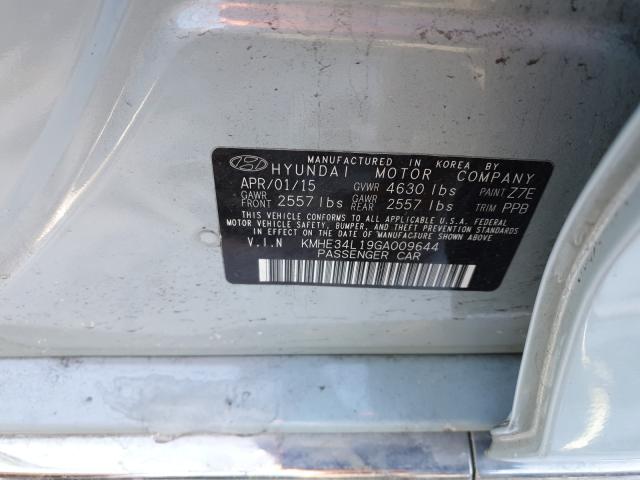 Photo 9 VIN: KMHE34L19GA009644 - HYUNDAI SONATA HYB 