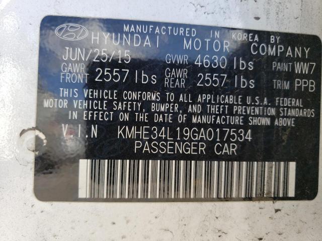 Photo 11 VIN: KMHE34L19GA017534 - HYUNDAI SONATA 