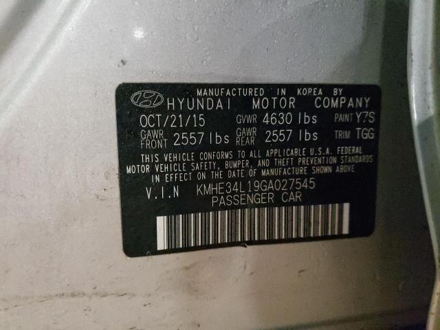 Photo 9 VIN: KMHE34L19GA027545 - HYUNDAI SONATA 