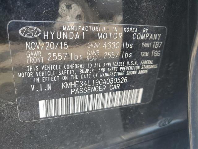 Photo 11 VIN: KMHE34L19GA030526 - HYUNDAI SONATA HYB 