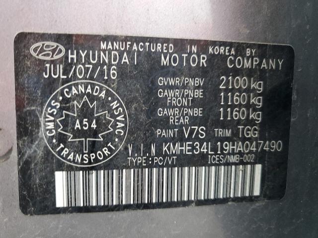 Photo 11 VIN: KMHE34L19HA047490 - HYUNDAI SONATA HYB 