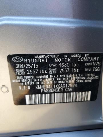 Photo 11 VIN: KMHE34L1XGA017574 - HYUNDAI SONATA HYB 