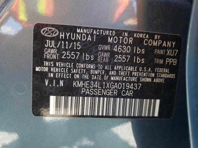 Photo 9 VIN: KMHE34L1XGA019437 - HYUNDAI SONATA HYB 