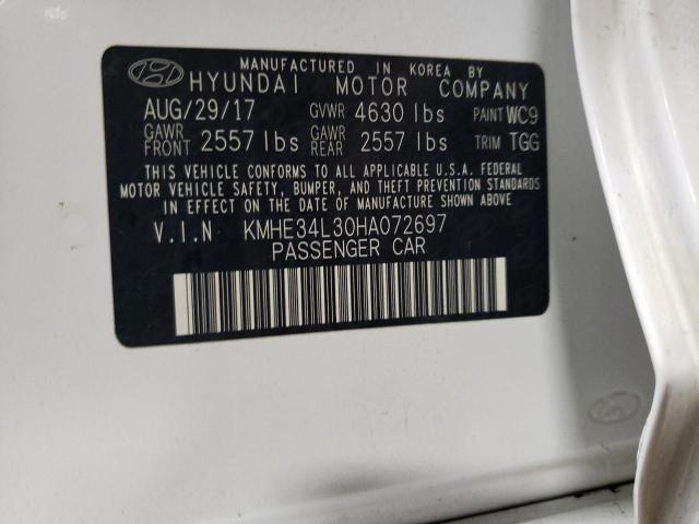 Photo 11 VIN: KMHE34L30HA072697 - HYUNDAI SONATA 