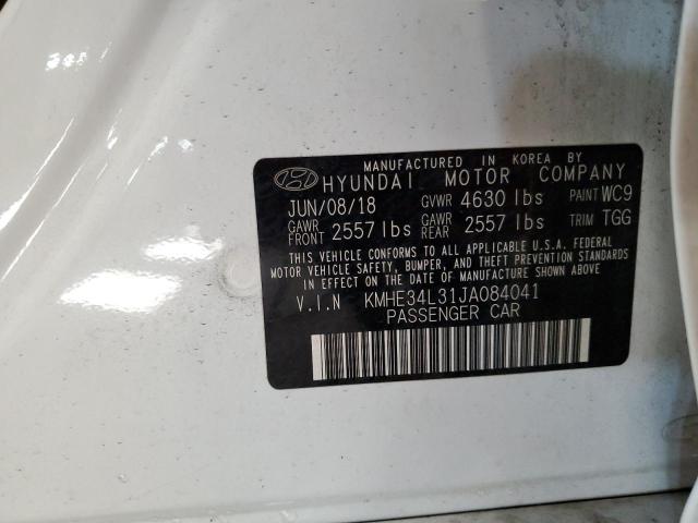 Photo 11 VIN: KMHE34L31JA084041 - HYUNDAI SONATA HYB 