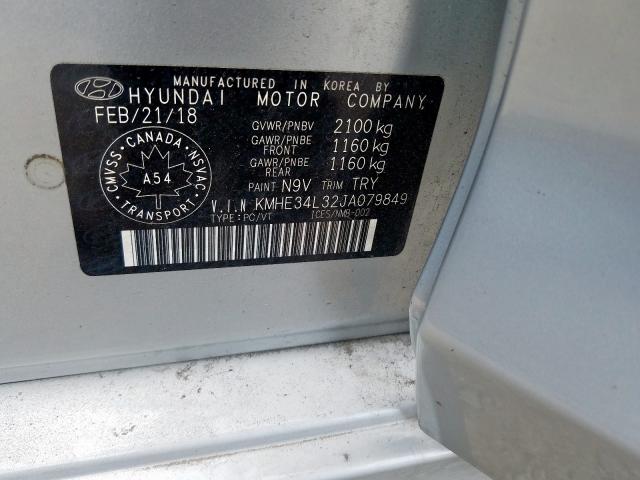 Photo 9 VIN: KMHE34L32JA079849 - HYUNDAI SONATA HYB 