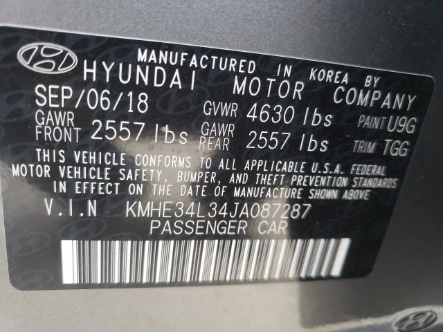 Photo 9 VIN: KMHE34L34JA087287 - HYUNDAI SONATA 