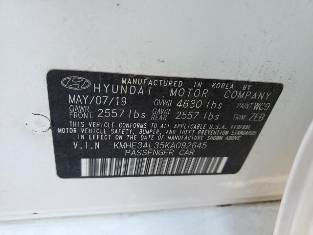 Photo 11 VIN: KMHE34L35KA092645 - HYUNDAI SONATA HYB 