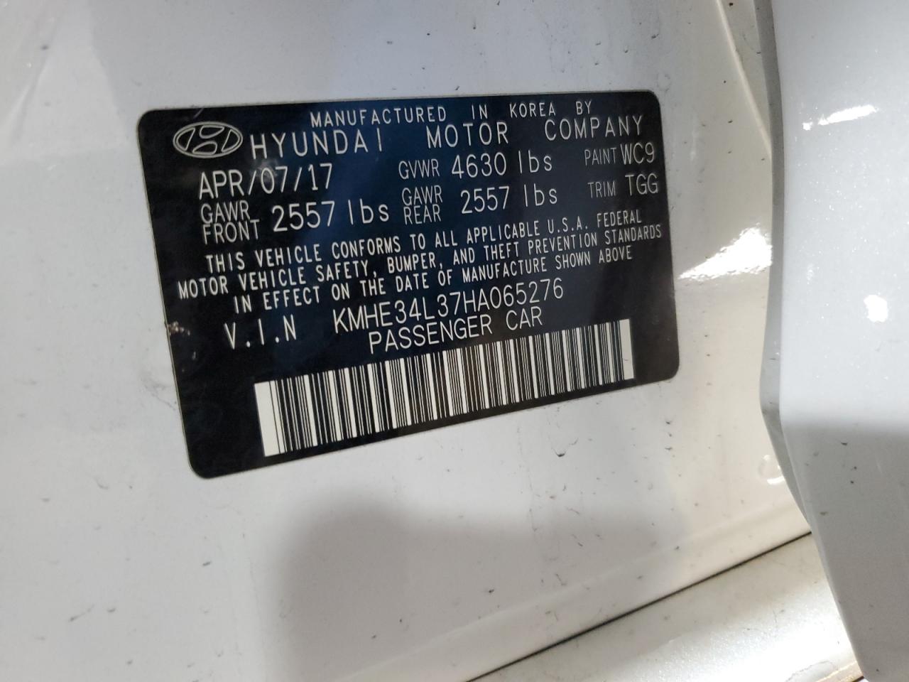 Photo 11 VIN: KMHE34L37HA065276 - HYUNDAI SONATA 