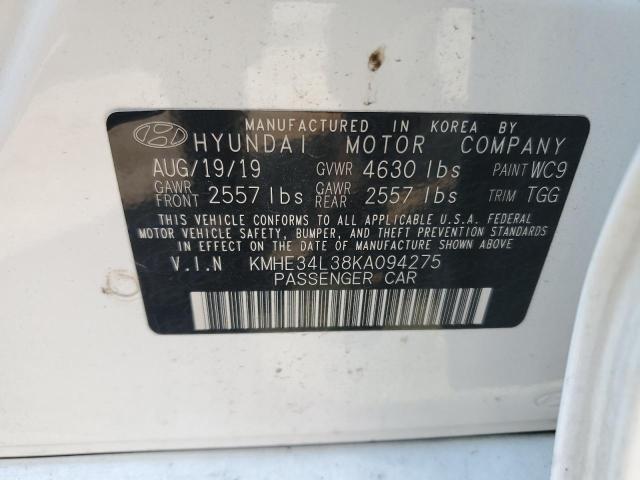 Photo 11 VIN: KMHE34L38KA094275 - HYUNDAI SONATA 