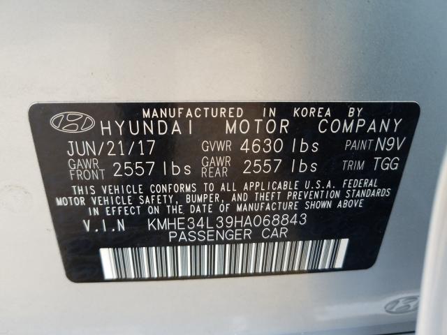 Photo 9 VIN: KMHE34L39HA068843 - HYUNDAI SONATA 