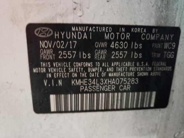 Photo 11 VIN: KMHE34L3XHA075283 - HYUNDAI SONATA HYB 