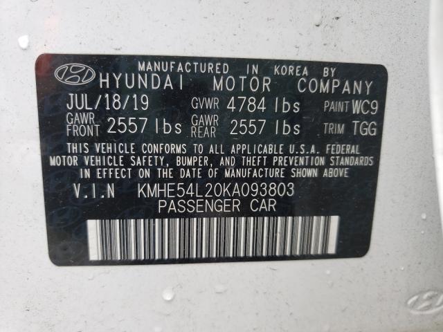 Photo 9 VIN: KMHE54L20KA093803 - HYUNDAI SONATA PLU 