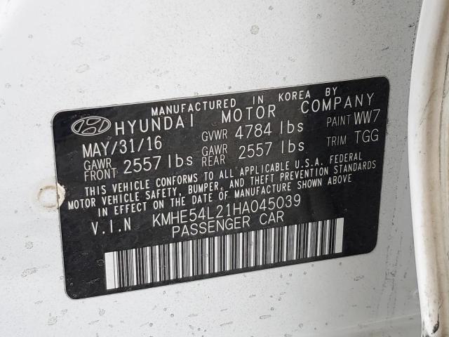 Photo 12 VIN: KMHE54L21HA045039 - HYUNDAI SONATA PLU 