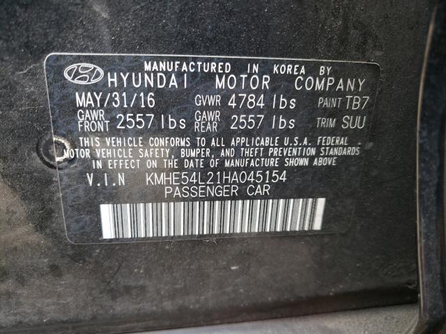 Photo 9 VIN: KMHE54L21HA045154 - HYUNDAI SONATA PLU 