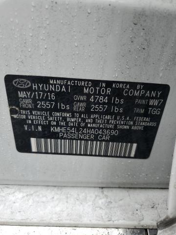 Photo 11 VIN: KMHE54L24HA043690 - HYUNDAI SONATA PLU 