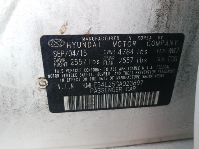 Photo 9 VIN: KMHE54L25GA023897 - HYUNDAI SONATA 