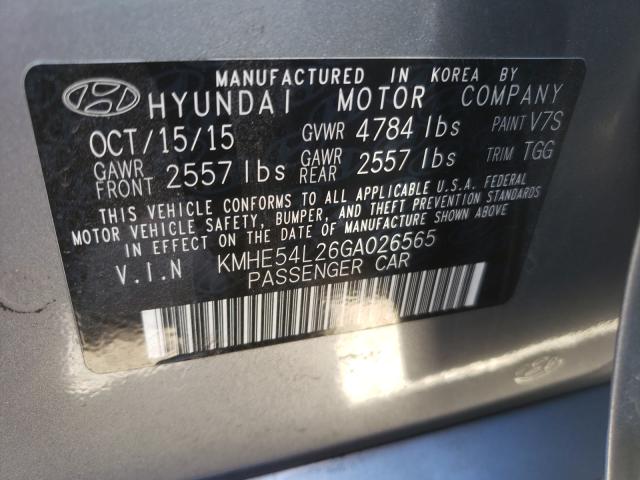 Photo 9 VIN: KMHE54L26GA026565 - HYUNDAI SONATA PLU 