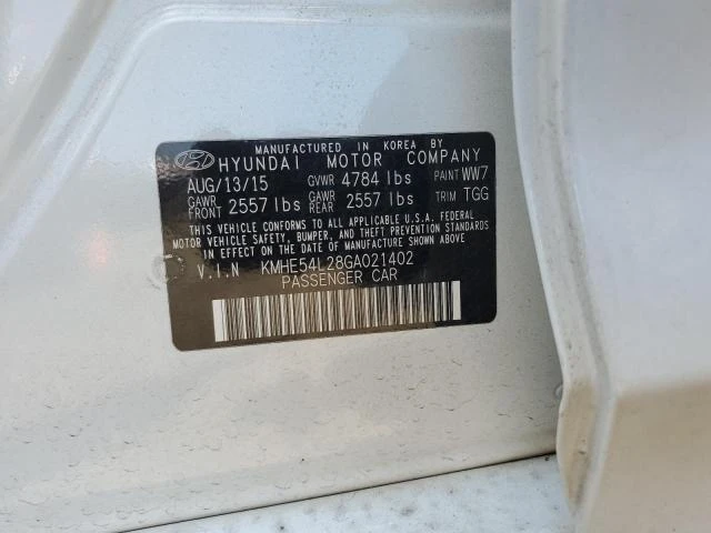 Photo 11 VIN: KMHE54L28GA021402 - HYUNDAI SONATA PLU 