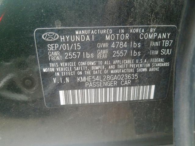 Photo 9 VIN: KMHE54L28GA023635 - HYUNDAI SONATA 