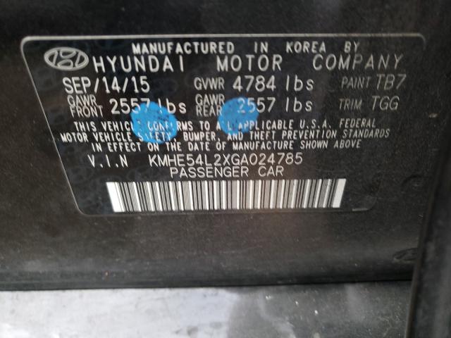 Photo 9 VIN: KMHE54L2XGA024785 - HYUNDAI SONATA PLU 