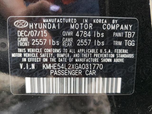 Photo 9 VIN: KMHE54L2XGA031770 - HYUNDAI SONATA PLU 