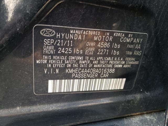 Photo 9 VIN: KMHEC4A40BA016388 - HYUNDAI SONATA HYB 