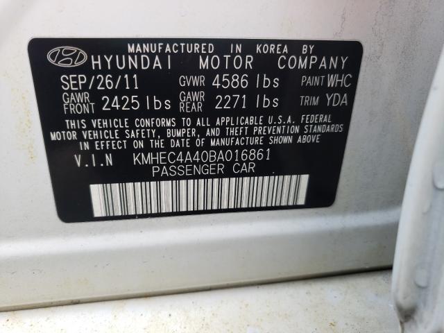 Photo 9 VIN: KMHEC4A40BA016861 - HYUNDAI SONATA HYB 